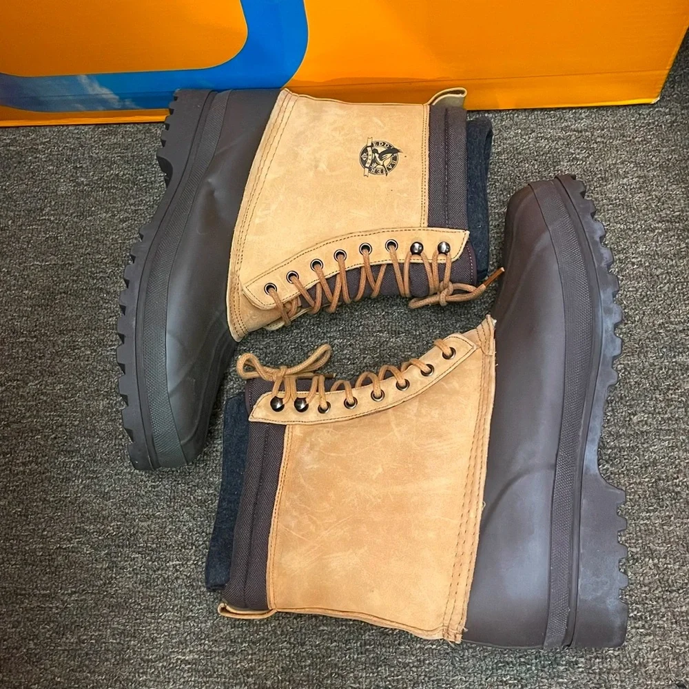 Eddie Bauer Leather Steel Shank Insulated Snow Boots